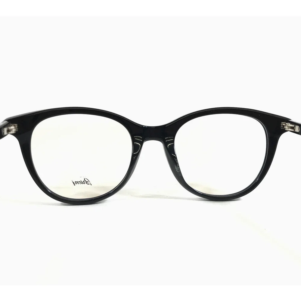 Brioni Eyeglasses Frames BR0032O 001 Polished Black Round Full Rim 49-20-145